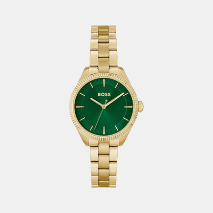 Boss Sage Women Quartz Green Dial Analog Stainless Steel Watch 1502729