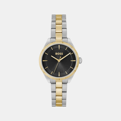 Boss Sage Women Quartz Black Dial Analog Stainless Steel Watch 1502730