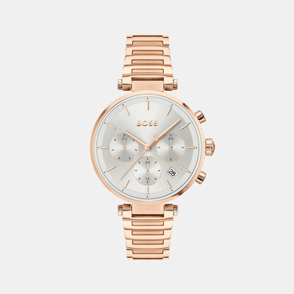 Boss Majesty Sport Women Quartz Silver Dial Chronograph Stainless Steel Watch 1502774
