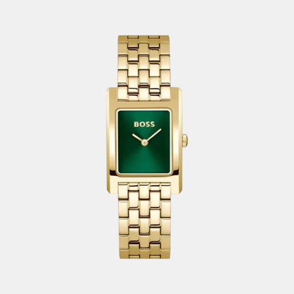 Boss Lucy Qtm Women Quartz Green Dial Analog Stainless Steel Watch 1502785