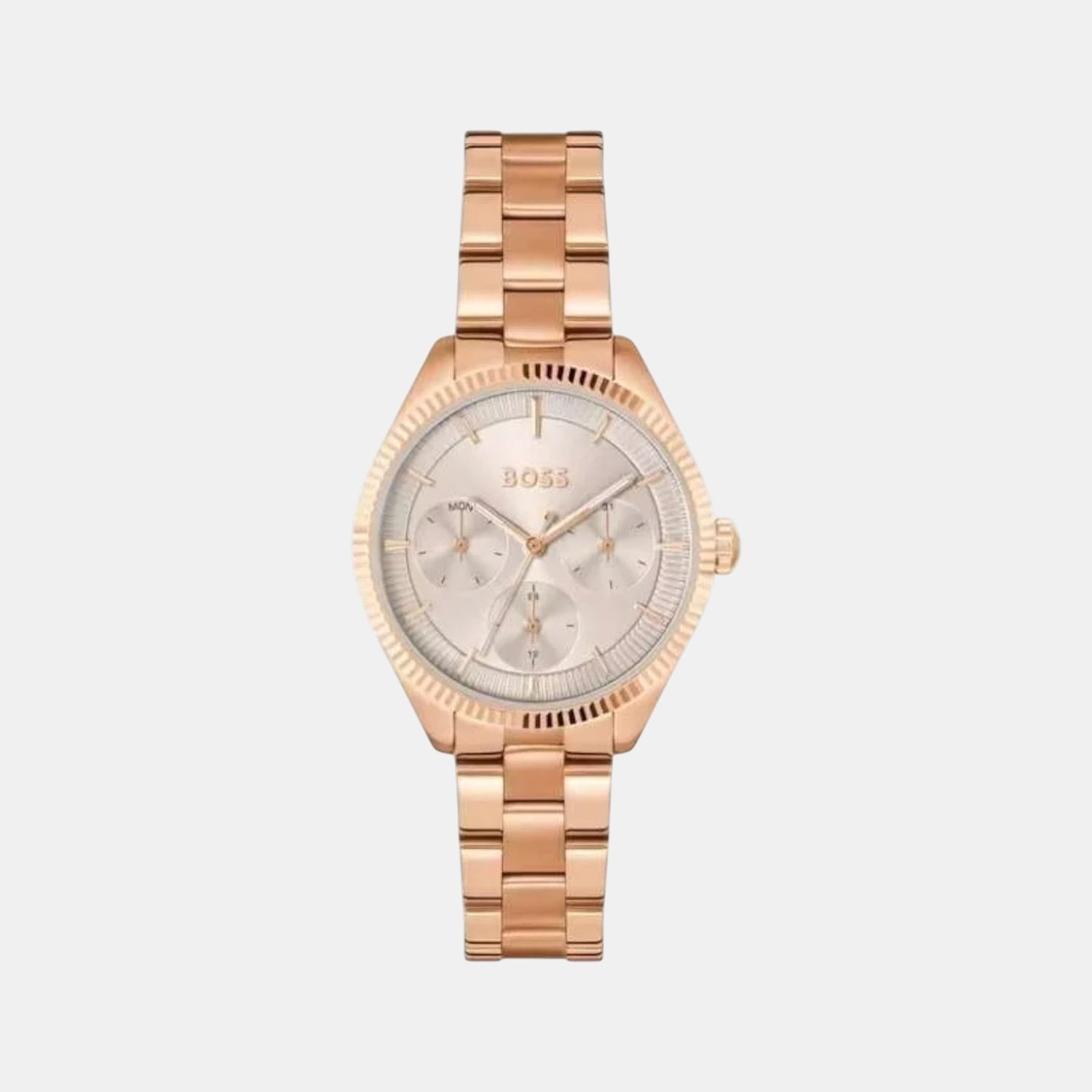 Boss Sage Sport Women Quartz Grey Dial Multi-Function Stainless Steel Watch 1502802