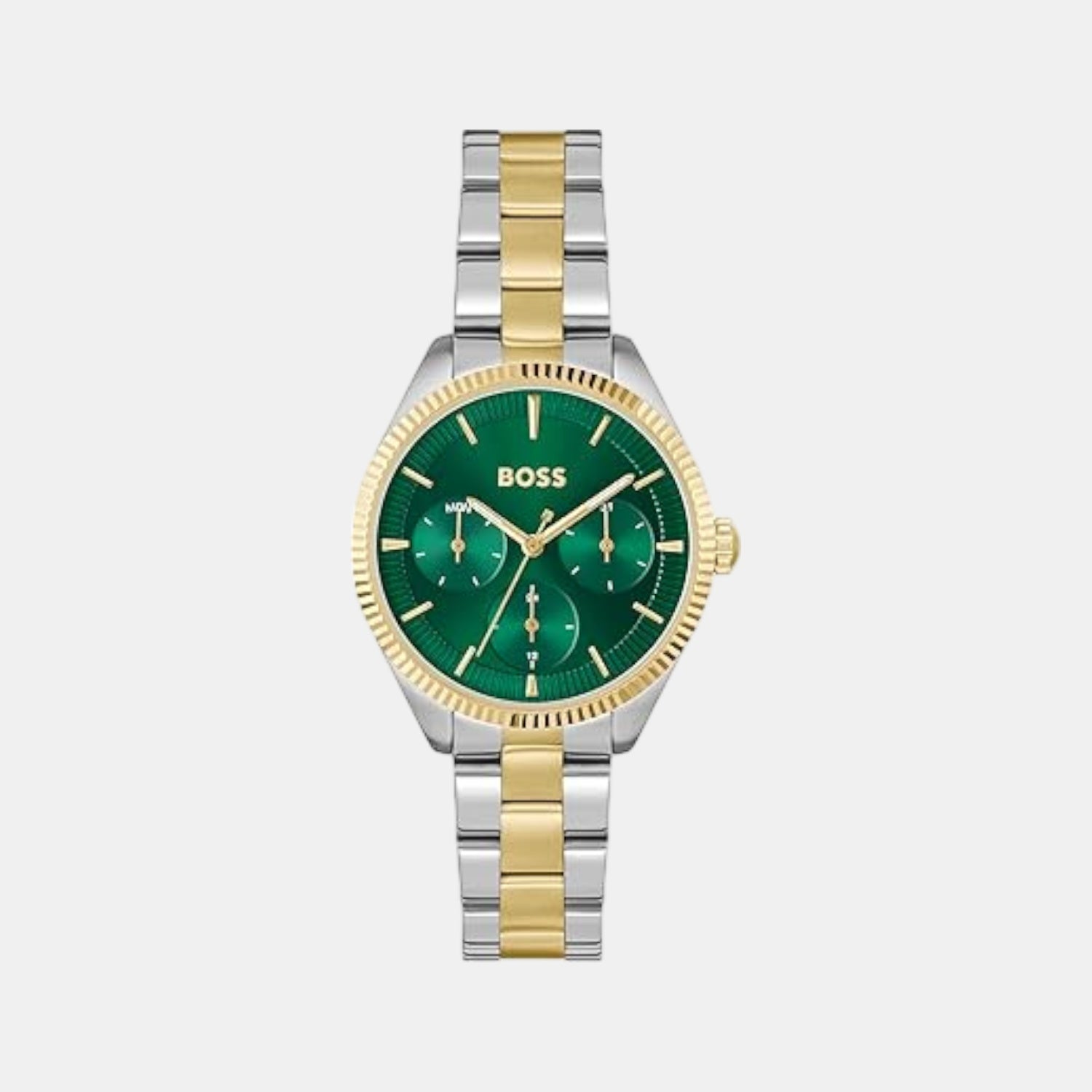 Boss Sage Sport Women Quartz Green Dial Multi-Function Stainless Steel Watch 1502806