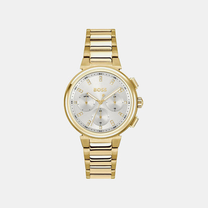 Boss One Women Quartz Silver Dial Multi-Function Stainless Steel Watch 1502807