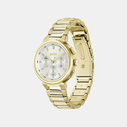 Boss One Women Quartz Silver Dial Multi-Function Stainless Steel Watch 1502807