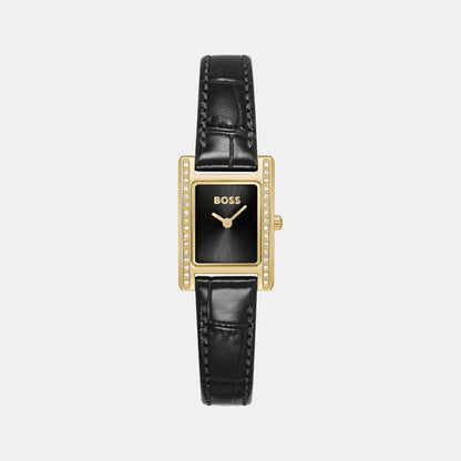 Boss Lucy Precious Women Quartz Black Dial Analog Leather Watch 1502813