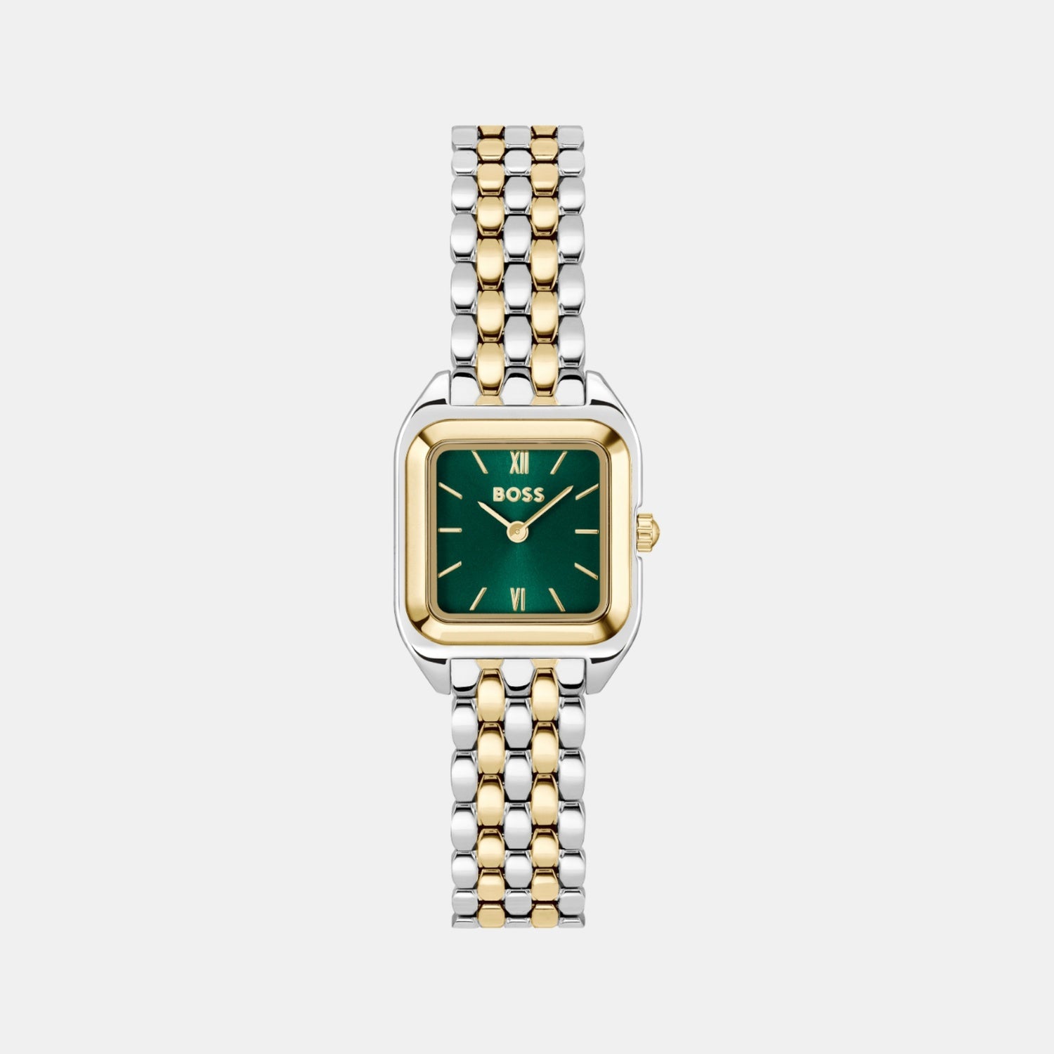 Boss Mae Petite Women Quartz Green Dial Analog Stainless Steel Watch 1502822