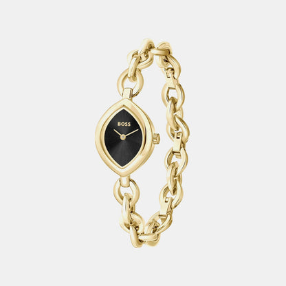 Boss Fiora Women Quartz Black Dial Analog Stainless Steel Watch 1502838