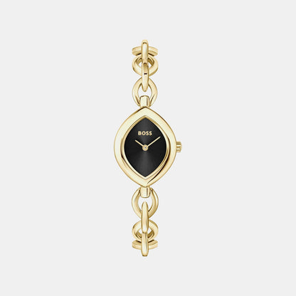 Boss Fiora Women Quartz Black Dial Analog Stainless Steel Watch 1502838