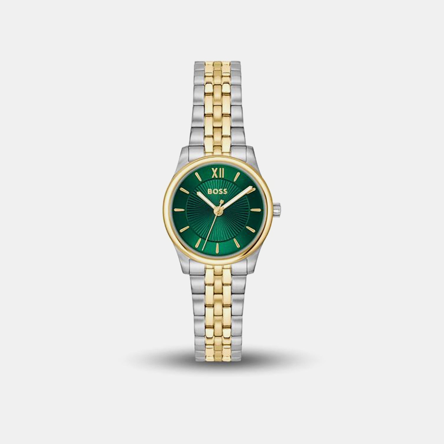 Boss Graceful Mina Women Quartz Green Dial Analog Stainless Steel Watch 1502841