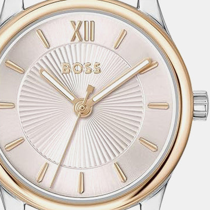 Boss Graceful Mina Women Quartz Pink Dial Analog Stainless Steel Watch 1502842