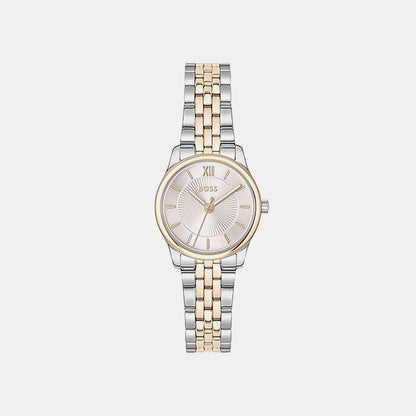 Boss Graceful Mina Women Quartz Pink Dial Analog Stainless Steel Watch 1502842