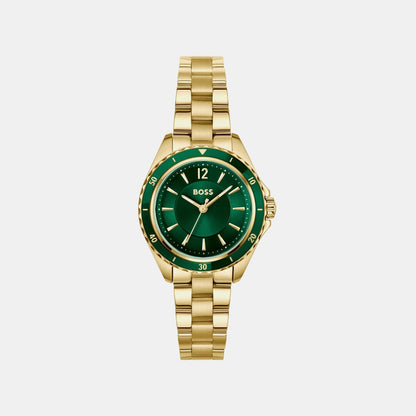Boss Sage Aqua Women Quartz Green Dial Analog Stainless Steel Watch 1502849
