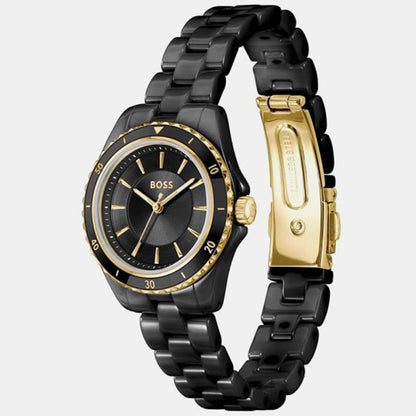 Boss Sage Aqua Men Quartz Black Dial Analog Ceramic Watch 1502851