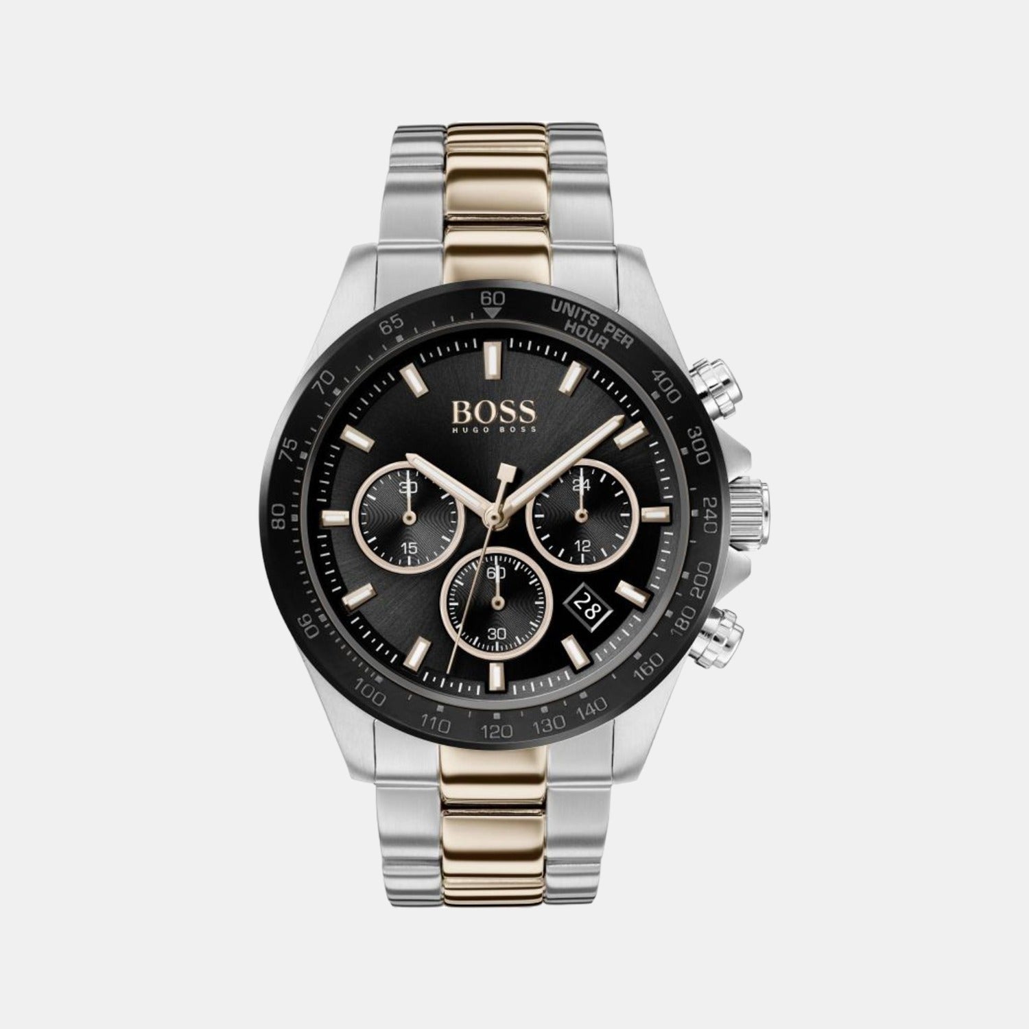 Boss Hero Men Quartz Black Dial Chronograph Stainless Steel Watch 1513757