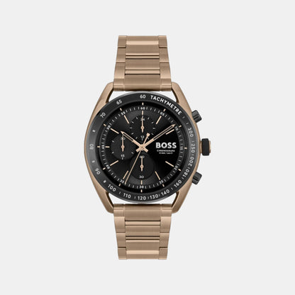 Boss Center Court Men Quartz Black Dial Chronograph Stainless Steel Watch 1514027