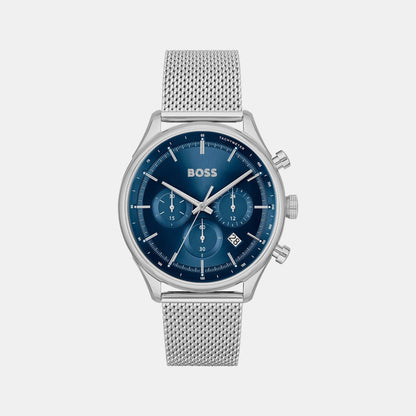 Boss Gregor Men Quartz Blue Dial Chronograph Stainless Steel Watch 1514052