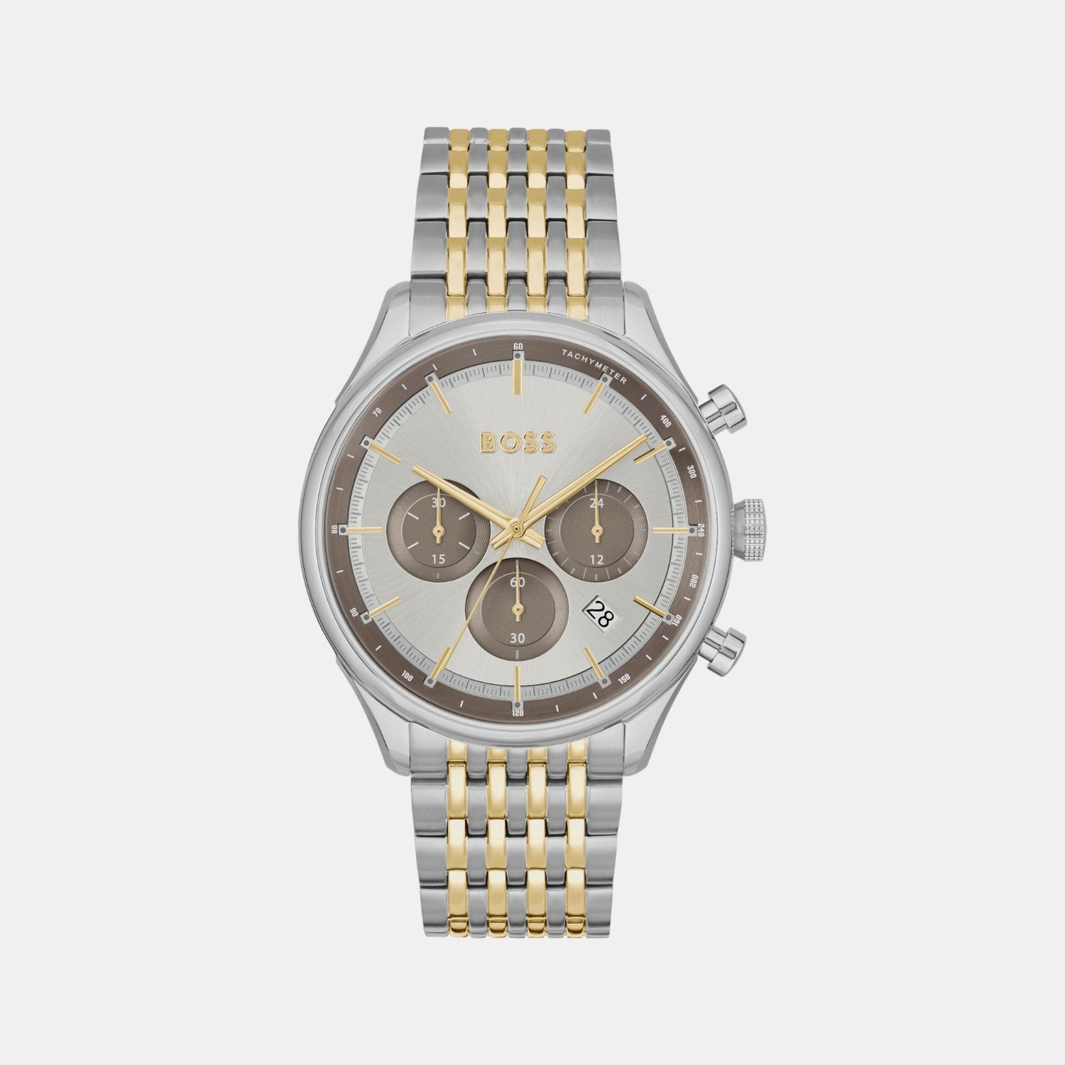 Boss Gregor Men Quartz Grey Dial Chronograph Stainless Steel Watch 1514053