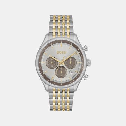 Boss Gregor Men Quartz Grey Dial Chronograph Stainless Steel Watch 1514053