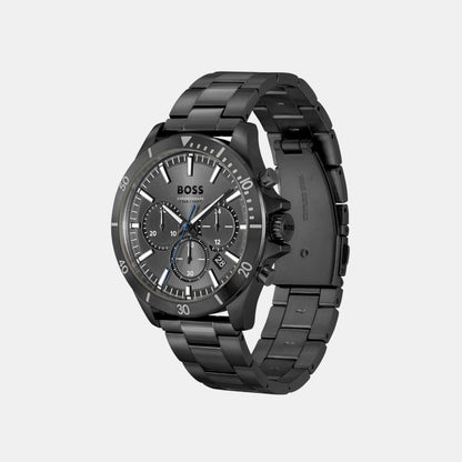 Boss Troper Men Quartz Black Dial Chronograph Stainless Steel Watch 1514058