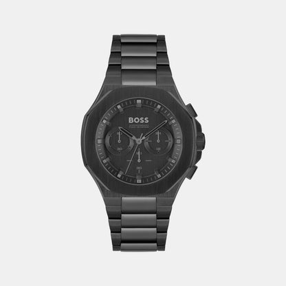 Boss Taper Men Quartz Black Dial Chronograph Stainless Steel Watch 1514088