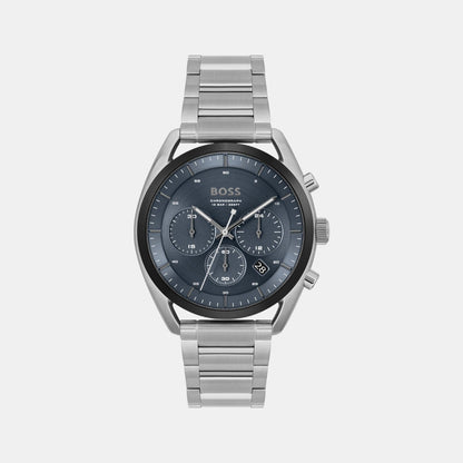 Boss Top Men Quartz Blue Dial Chronograph Stainless Steel Watch 1514093