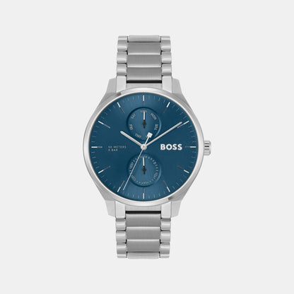 Boss Tyler Men Quartz Blue Dial Chronograph Stainless Steel Watch 1514106