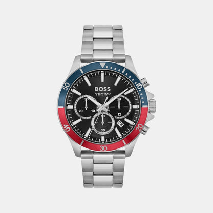 Boss Troper Men Quartz Black Dial Chronograph Stainless Steel Watch 1514108
