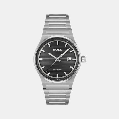 Boss Candor Men Quartz Black Dial Analog Stainless Steel Watch 1514117