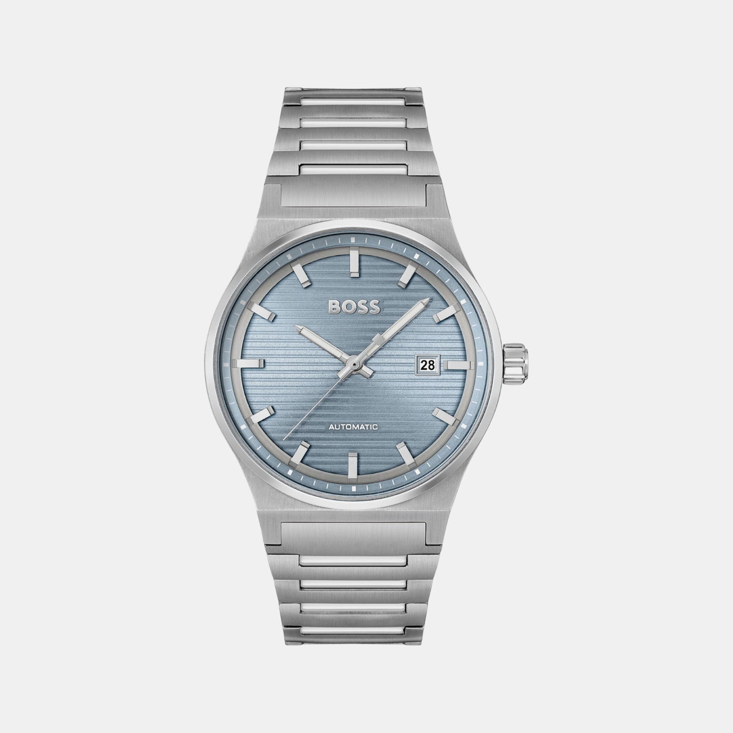 Boss Candor Men Quartz Blue Dial Analog Stainless Steel Watch 1514118
