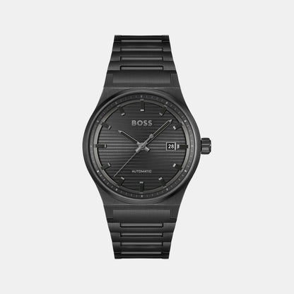 Boss Candor Men Quartz Black Dial Analog Stainless Steel Watch 1514120