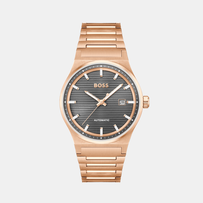 Boss Candor Men Automatic Grey Dial Analog Stainless Steel Watch 1514185