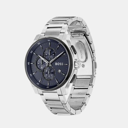 Boss Peak 2.0 Men Quartz Blue Dial Chronograph Stainless Steel Watch 1514189