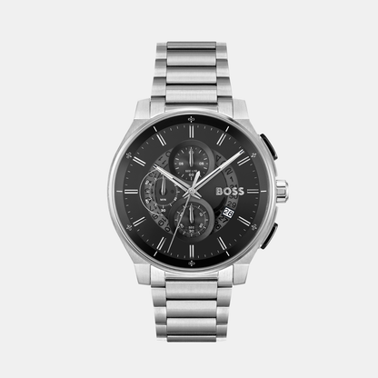 Boss Peak 2.0 Men Quartz Black Dial Chronograph Stainless Steel Watch 1514191