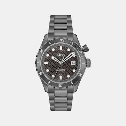 Boss Bossmatic Men Automatic Grey Dial Analog Stainless Steel Watch 1514213