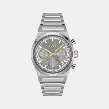 Boss Candor Chrono Men Quartz Grey Dial Chronograph Stainless Steel Watch 1514221