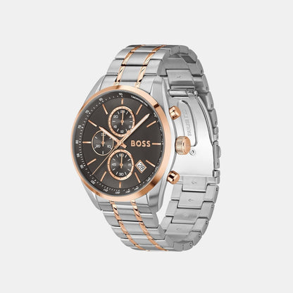 Boss Grand Prix 44 Men Quartz Grey Dial Chronograph Stainless Steel Watch 1514252