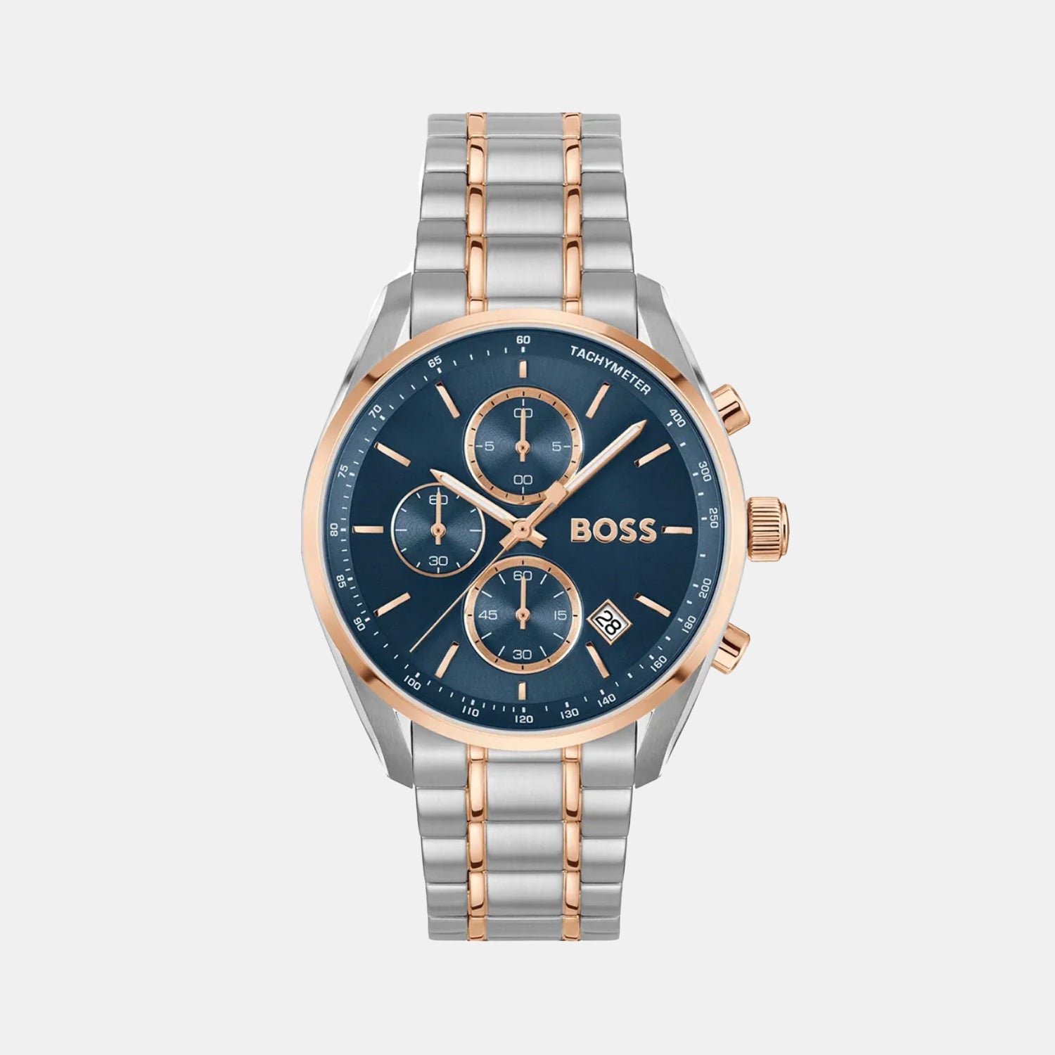 Boss Grand Prix 40 Men Quartz Blue Dial Chronograph Stainless Steel Watch 1514260
