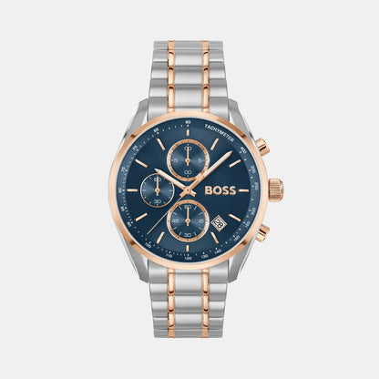 Boss Grand Prix 40 Men Quartz Blue Dial Chronograph Stainless Steel Watch 1514260