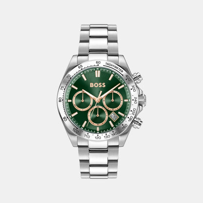 Boss Hero 2.0 Men Quartz Green Dial Chronograph Stainless Steel Watch 1514268