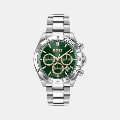 Boss Hero 2.0 Men Quartz Green Dial Chronograph Stainless Steel Watch 1514268