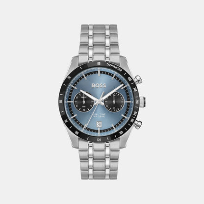 Boss Tourmaster Men Quartz Blue Dial Multi-Function Stainless Steel Watch 1514286