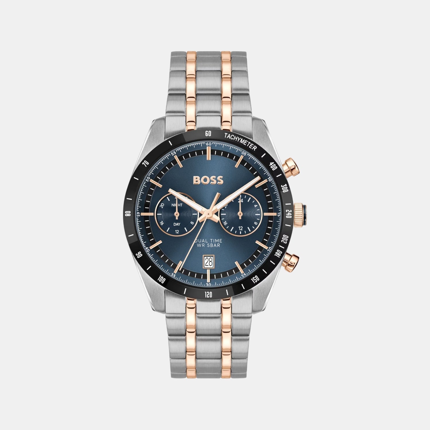 Boss Tourmaster Men Quartz Blue Dial Multi-Function Stainless Steel Watch 1514288