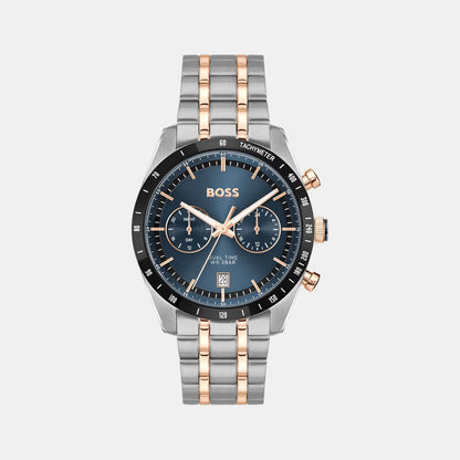 Boss Tourmaster Men Quartz Blue Dial Multi-Function Stainless Steel Watch 1514288