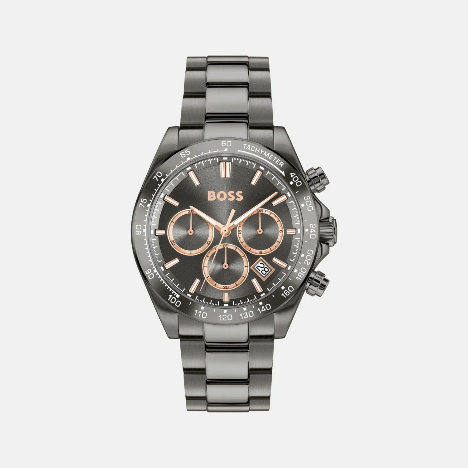 Boss Hero 2.0 Men Quartz Grey Dial Chronograph Stainless Steel Watch 1514299