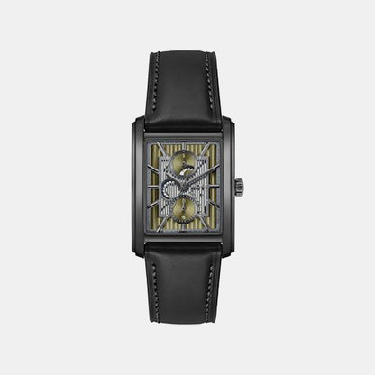 Boss Principle Dress Multi Men Quartz Green Dial Multi-Function Leather Watch 1514317