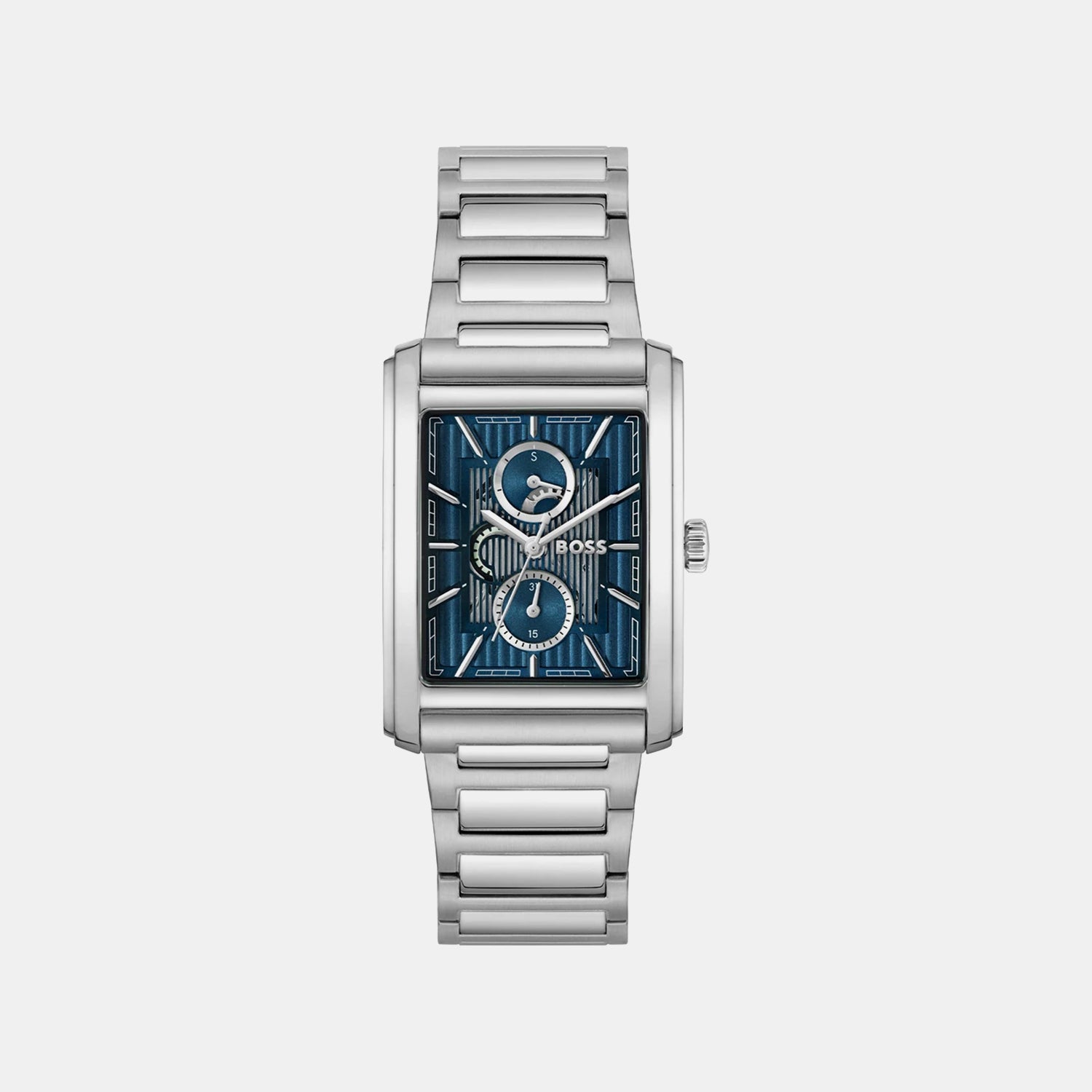 Boss Principle Dress Men Quartz Blue Dial Multi-Function Stainless Steel Watch 1514318