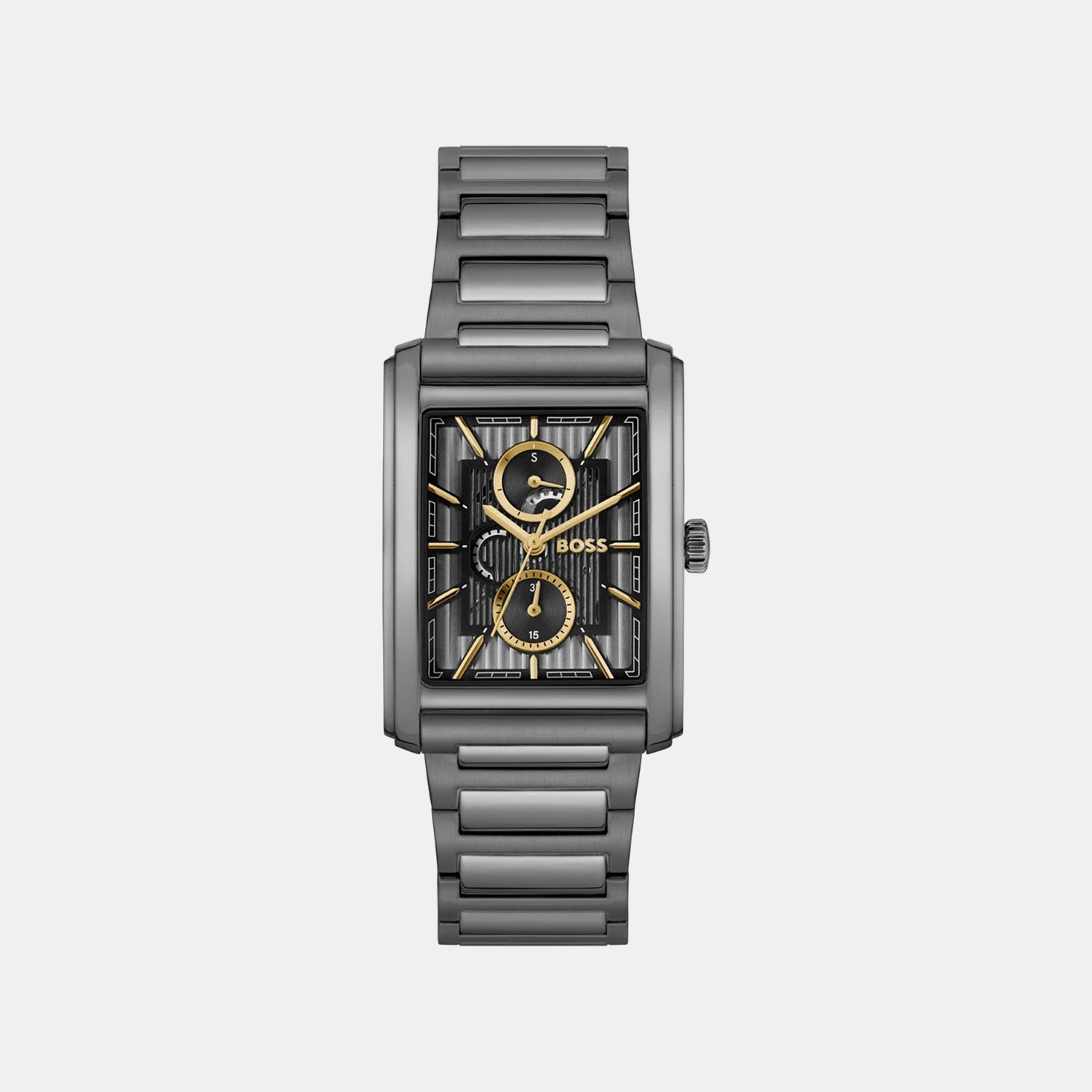 Boss Principle Dress Men Quartz Grey Dial Multi-Function Stainless Steel Watch 1514319