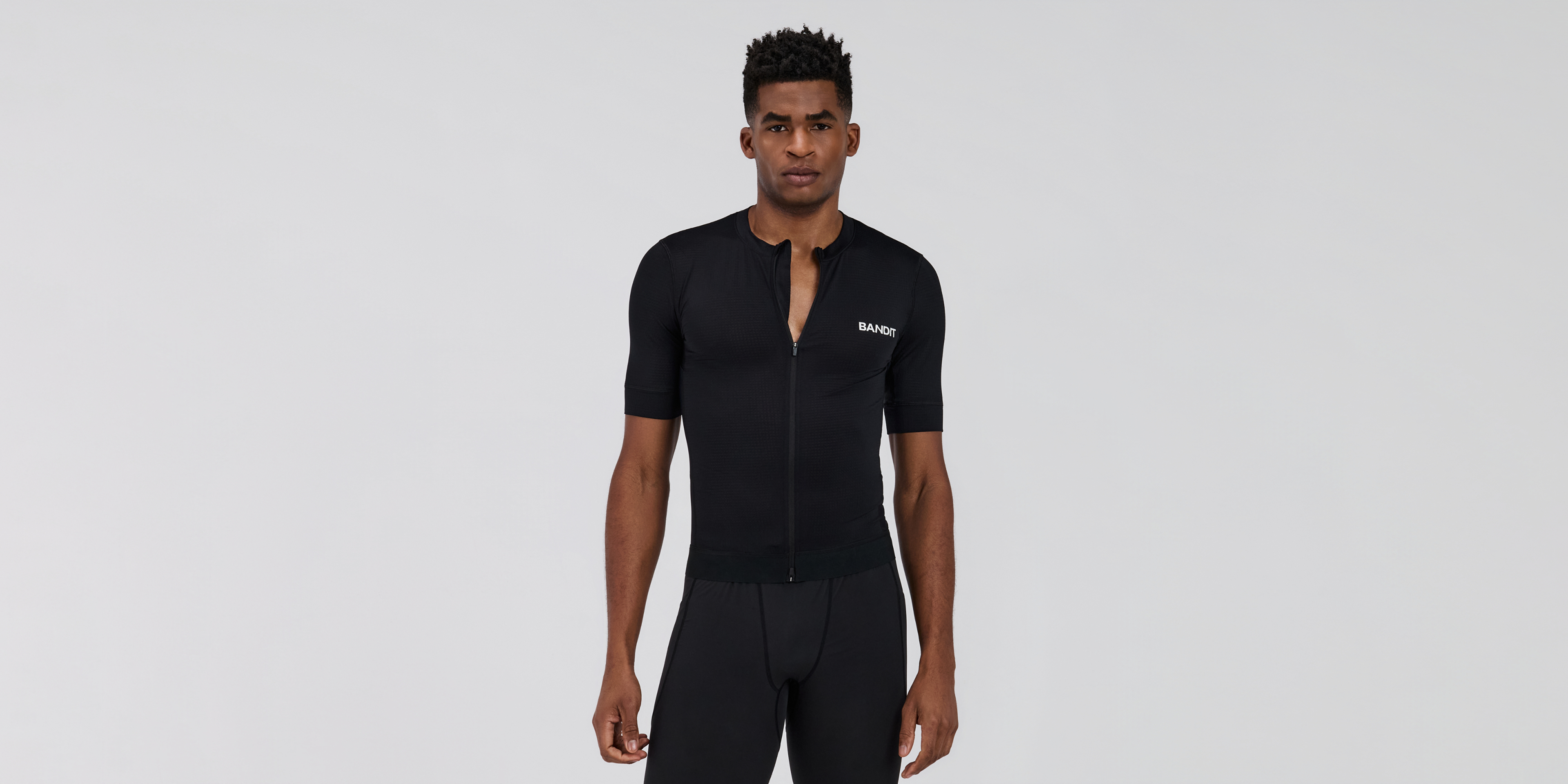 Bandit Mens Geomesh Race Top Black