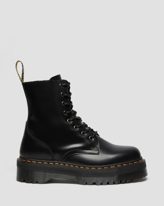 Dr Martens Jadon Boot Smooth Leather Platforms - Black