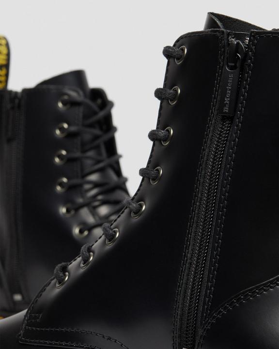 Dr Martens Jadon Boot Smooth Leather Platforms - Black